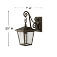 thumbnail image 2 of 1430RB Hinkley Lighting Trellis - 1 Light Small Outdoor Wall Lantern-Regency Bronze Finish, 2 of 4