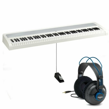 Korg B2 88-Key Digital Piano (White)   Samson SR970 Pro Studio Headphones