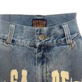 thumbnail image 3 of 2024 nueva moda de los hombres de la calle suelta pantalones de cinco cuartos de moda retro pantalones cortos de mezclilla con letras, 3 of 5