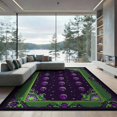 thumbnail image 2 of ODIKA 6'x9' Washable Area Rug Ghost Gothic Horror Halloween Skull Spooky Vintage Witchy Witch for Dining Room, Under Table, Office Décor, Non-Slip Chair-Friendly, 2 of 7