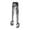 Black, variant on Food Clipware for Kitchen Use, Compact Tongs 4 Inch Open Mouth Set for Handling Small Items and Candy, 4.1*0.7 in, Gold
