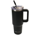 thumbnail image 4 of AQUAPHILE Insulated Tumbler with Leak-proof Lid and Straw, 40 oz Insulated Stainless Steel Coffee Mug with Handle, Travel Coffee Mug，Black, 4 of 7