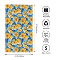 thumbnail image 2 of Pofeuu Blue Ocean Wave Sunflower Print Hand Towel 27.5" x 16" Soft Absorbent Towel for Bathroom SPA Gym Hotel, 2 of 6