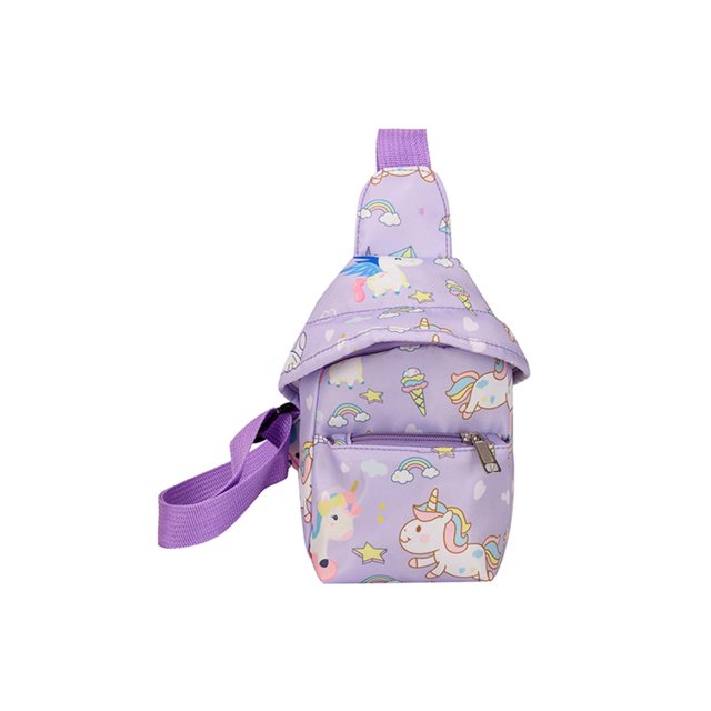 Bolsa de pecho con estampado de dibujos animados para niños, cruzados, Mini de mensajero de nailon Ehuebsd Para Estrenar