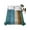 Blue, variant on Teal Brown Blue Wooden Twim Size Flat Sheet, Wrinkleproof & Fadeproof Cooling Flat Bed Sheet Only, Farmhouse Vertical Striped Art Breathable Soft Bedding Top Sheets 66 x 96 Inches