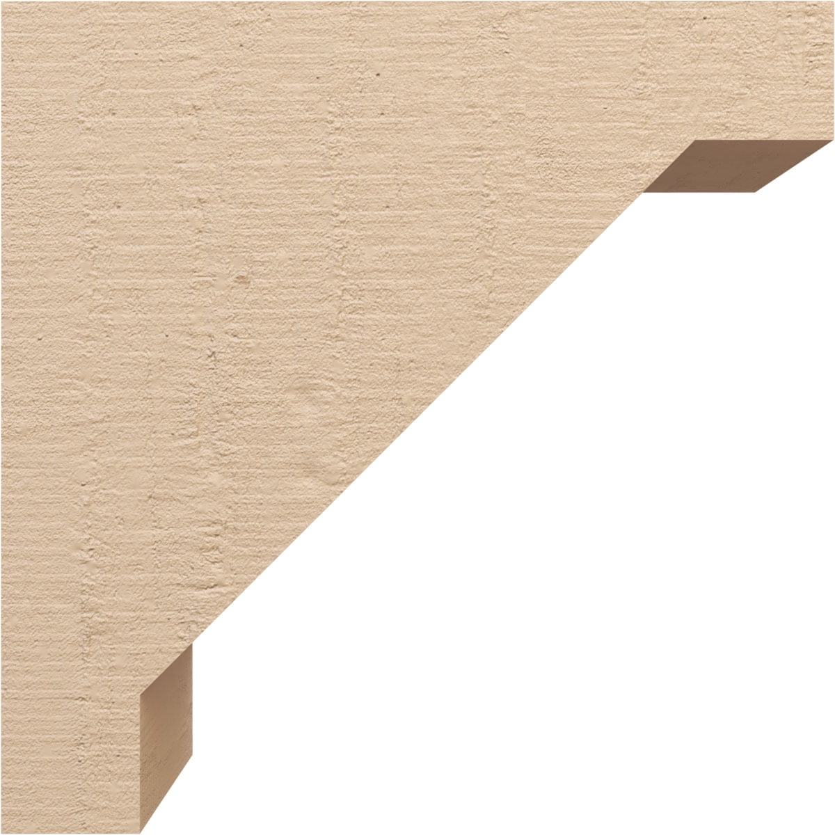 10"W x 20"D x 20"H Classic Burlington Rough Cedar Woodgrain TimberThane Corbel, Primed Tan
