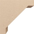 thumbnail image 3 of 10"W x 20"D x 20"H Classic Burlington Rough Cedar Woodgrain TimberThane Corbel, Primed Tan, 3 of 6