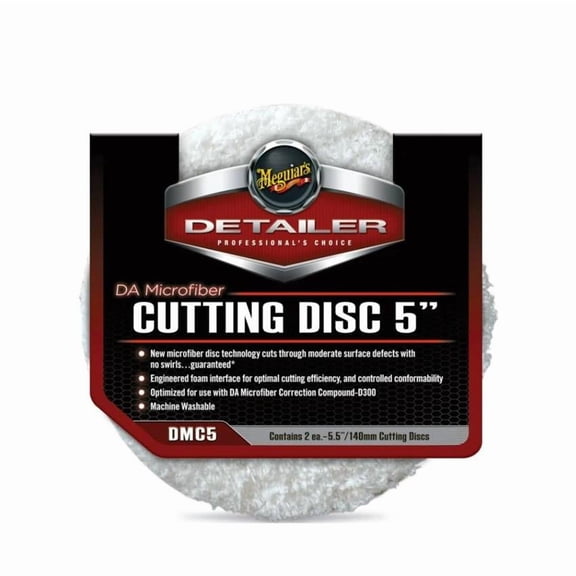 Meguiar's DMC5 DA Microfiber Cutting Disc, 5 Inch