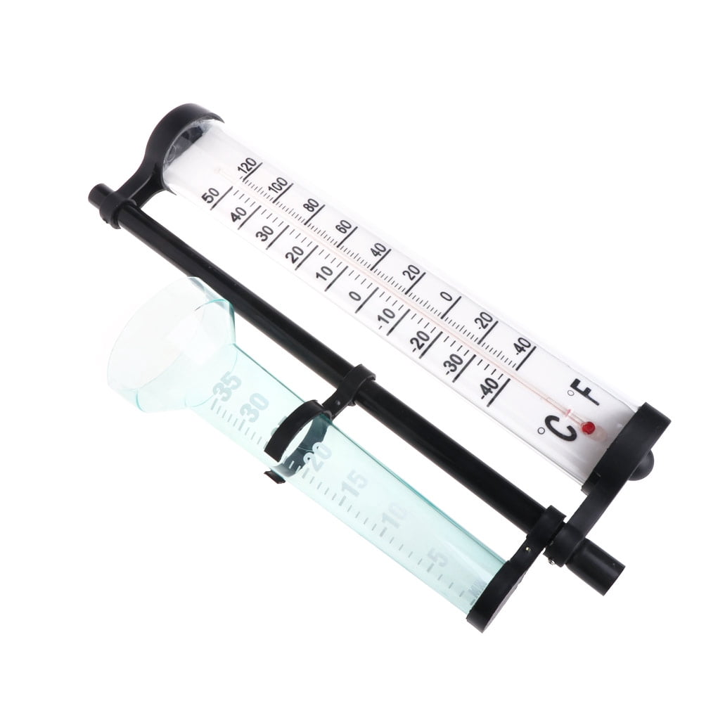 3 in 1 Weather Station Measurer Outdoor Meteorology Instrument Rain Gauge Wind Direction Meter for Outdoor Garden