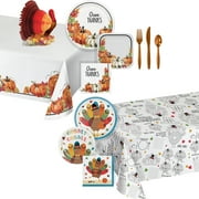 Way to Celebrate Thanksgiving Party Supplies & Decorations Family Kit, 182 Count