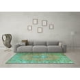 thumbnail image 3 of Ahgly Company Indoor Square Persian Light Blue Traditional Area Rugs, 3' Square, 3 of 4