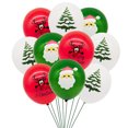 thumbnail image 5 of 10/21 piezas de globos de látex cromados dorados, verdes oscuros y rojos de alce de Papá Noel para Navidad, Año Nuevo 2024, decoración para fiestas en el hogar, 5 of 5