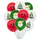 thumbnail image 5 of 10/21 piezas de globos de látex cromados dorados, verdes oscuros y rojos de alce de Papá Noel para Navidad, Año Nuevo 2024, decoración para fiestas en el hogar, 5 of 5