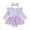Purple, variant on Baby Girls Jumpsuit O-Neck Long Sleeve Lace With Floral Applique Headband And Skirt For Newborn Photoshoot Outfit And Wear Comfort Toddler Kids Bodysuit