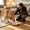 Rose Gold_New#471, variant on Copper Pet Bowl for Dogs and Cats, Hand Hammered Food and Water Bowl, Decorative Metal Dish, 1 Count