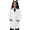White, variant on Sivvan Women's Lab Coat 33" Length with Adjustable Belt