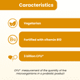 thumbnail image 3 of Biosamer - Plant-Based Instant Yogurt Dessert with Probiotics & Vitamin B12 – Dairy-Free, 12 Servings, Just Add Water - Vanilla Flavor, 3 of 6