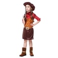 thumbnail image 4 of Tiijoy Little Girls Cowgirl Outfits Long Sleeve Shirt Belt Skirt Hat 4Pcs Set, Sizes 5-6, 4 of 4