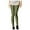 Army Green, variant on Women's Shiny Spring Summer Slim Fit Glow Pants Skinny 7/8 Length Base Layer Trousers Fluorescent Style Leggings for Women Plus Size ,One Size