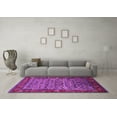thumbnail image 3 of Ahgly Company Indoor Round Oriental Pink Industrial Area Rugs, 8' Round, 3 of 4