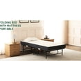 thumbnail image 6 of 3.7" Memory Foam Mattress Twin Folding Bed - Portable For Small Apartments, Metal Frame, 75" X 38", Modern With Comfortable High Sponge Extra Guests, 38, 6 of 7
