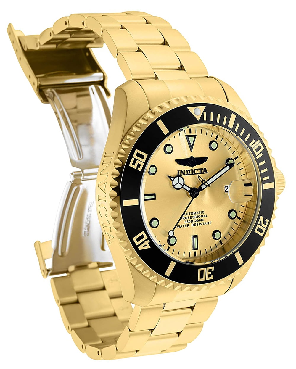 Invicta Pro Diver Automatic Gold Dial Men's Watch 35723