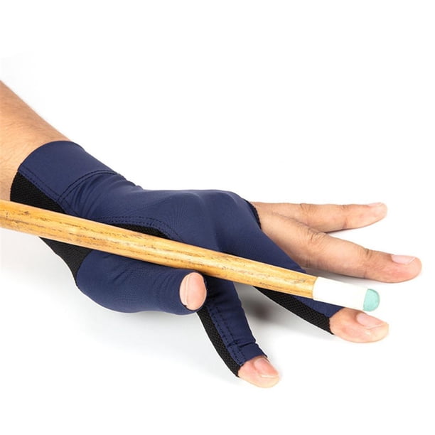 Guantes de billar con 3 dedos abiertos, guantes de billar para taco de billar, antideslizantes, máxima comodidad