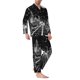 thumbnail image 2 of Fotbe Futuristic Moonlit Cityscape Pijama de Hombre con Estampado de Manga Larga, Conjunto de 2 Piezas, Ropa de Dormir Suave y Cómoda con Bolsillos-Small, 2 of 7