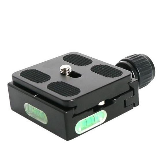 50 QR Adapter Clamp Set, with Built-in Bubble Spirit Level, 1/4'' Screw & Allen Wrench