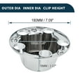 thumbnail image 4 of Tapones Centrales de Rueda Unique Bargains para Ford F150 Bronco OD:180mm/7.09" Tono Plateado Plástico 1 Pc, 4 of 7