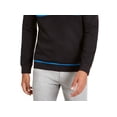 thumbnail image 3 of Alfani Men's Colorblocked Quarter-Zip Baseball-Collar Sweatshirt  Black Size Small, 3 of 3