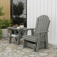 thumbnail image 2 of Wildridge Heritage Single Glider, Dark Gray, Outdoor Weather Resistant Poly Patio Furniture, 2 of 4
