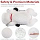 thumbnail image 3 of Peluche pesado, perro meowtastic negro y blanco, 2 kg, 3 of 7