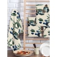 thumbnail image 2 of Blueberry Spring Leaves Kitchen Dish Towels for Drying Dishes Set of 2, Beige Botanical Branches Waffle Weave Microfiber Hand Tea Bathroom Towels Quick Dry & Absorbent Towel 15.7x23.6, 2 of 7