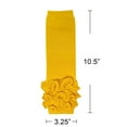 thumbnail image 3 of Wrapables Really Ruffly Baby & Toddler Leg Warmers, Mustard, 3 of 6