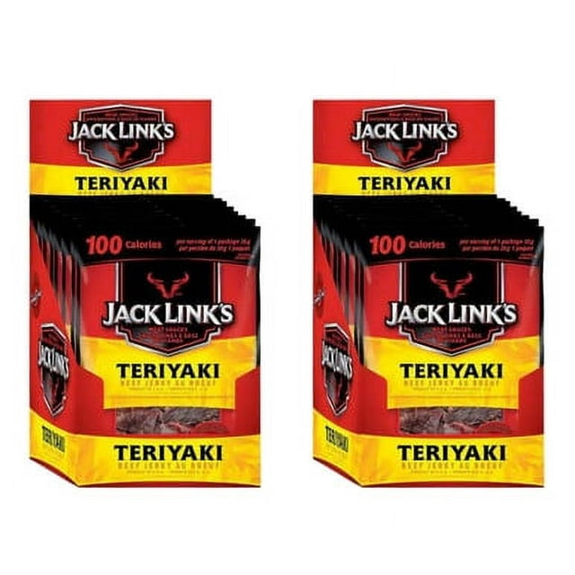 Jack Link's Jerky de Bœuf Teriyaki, 12 Unités - (2/caisse)