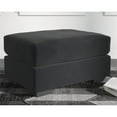 thumbnail image 3 of Bowery Hill Modern Fabric Upholstered Square Ottoman in Onyx, 3 of 7