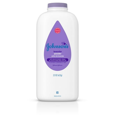 Johnson’s Lavender Baby Powder with Naturally Derived Cornstarch, 22 oz