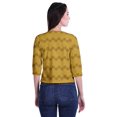 thumbnail image 3 of Moomaya Printed Keyhole Neck Ring Top Casual 3/4th Sleeve Tees Tank Tunic Top, 3 of 5