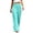 Sky Blue, variant on Yuhangmm Women's Pants Casual Elastic Waist Wide Leg Pants Stretchy Comfortable Trousers For Everyday Wear Versatile Outfits Women Breathable Soft Flowy Sky Blue XL