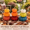 Blue Fall Topiary 3Pcs 8.75