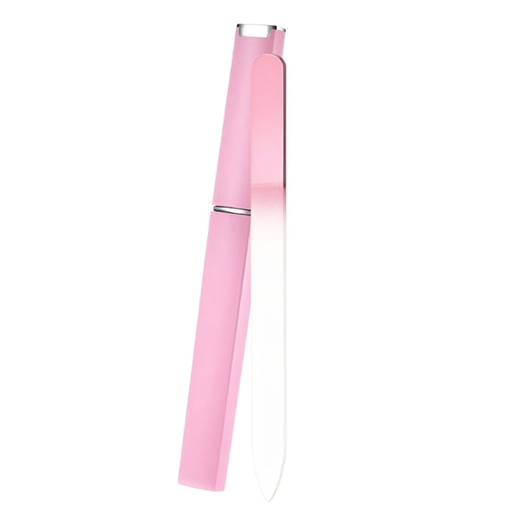 EXLEAF Nail file, Plastic/Steel, 15x2cm, Pink