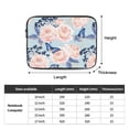 thumbnail image 3 of vintage flowers Butterfly blue 15 inch Portable Laptop Sleeve Compatible with MacBook Air Notebook Computer Case for Men Women College School Students, 3 of 7
