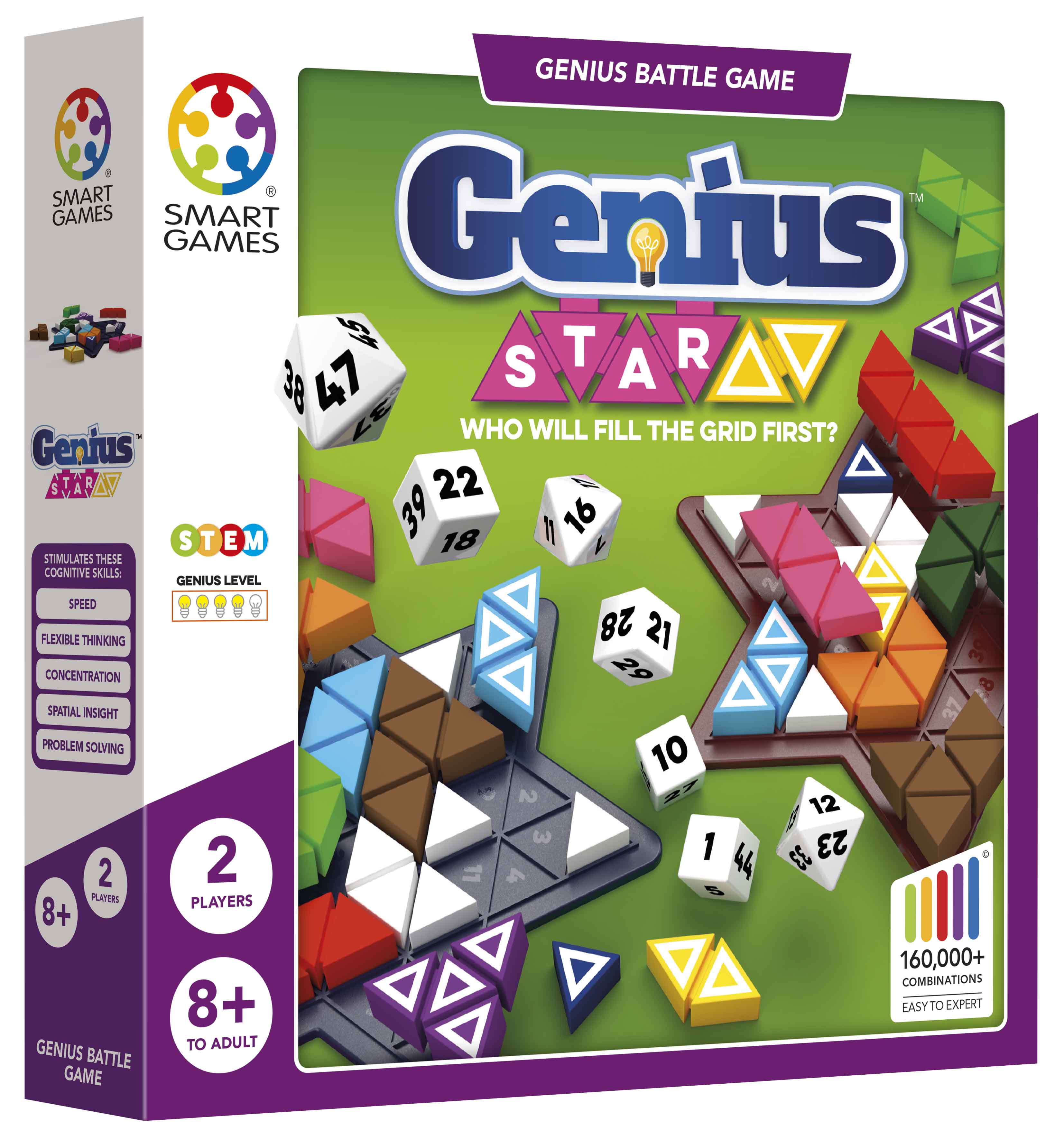 The Genius Star - A Toy of The Year Award-Winning Family Board Game for Two Players