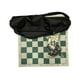 thumbnail image 2 of Juego de ajedrez portátil, tablero de ajedrez enrollable, con bolsa de almacenamiento de viaje, juego de ajedrez, M, 2 of 9