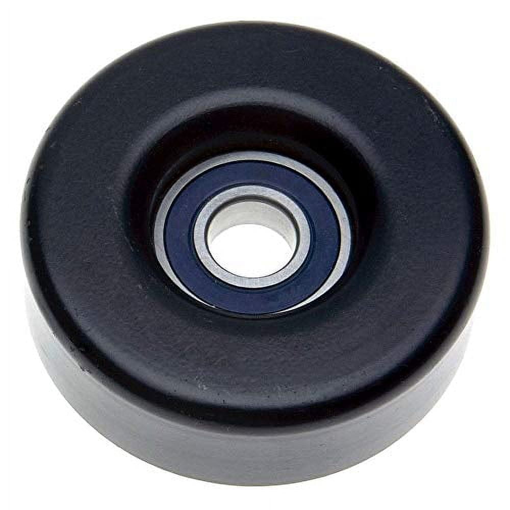 ACDelco Professional 38001 Idler Pulley, Black Fits select: 1997-2010 FORD F150, 1999-2002 CHEVROLET SILVERADO