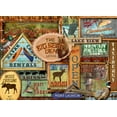 thumbnail image 2 of Art Licensing Studio 14x11 Black Ornate Wood Framed with Double Matting Museum Art Print Titled - Lodge Sign Collage, 2 of 4