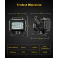 thumbnail image 3 of Niceky Remote Control LED Spotlight, Auto-Reset 360 Degree Rotating Searchlight for Off Road Pickup Trucks Marine Boat Go Outdoor 12V-24V, 6 Strong Magnets Built-in, 3 of 9