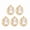 White, variant on CEORPER Pack of 5 Beautiful Floral Cameo Charm Ideal for Custom Jewelry Creations