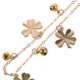 thumbnail image 5 of Tobillera de aleación delicada con cascabeles de trébol de cuatro hojas, joyería de playa de verano, tobillera ajustable, decoración para mujeres y niñas, 5 of 7